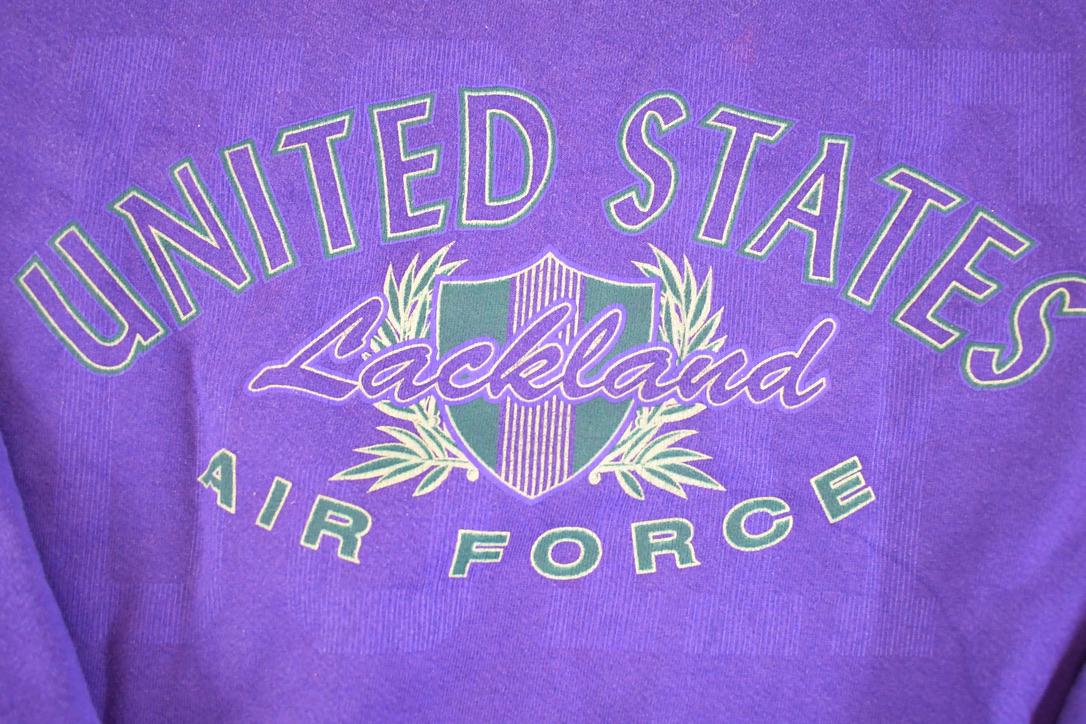 Vintage 1990s Lackland USA Souvenir Crewneck Sweatshirt Women's L / 90s Crewneck / Travel Vacation Sweater