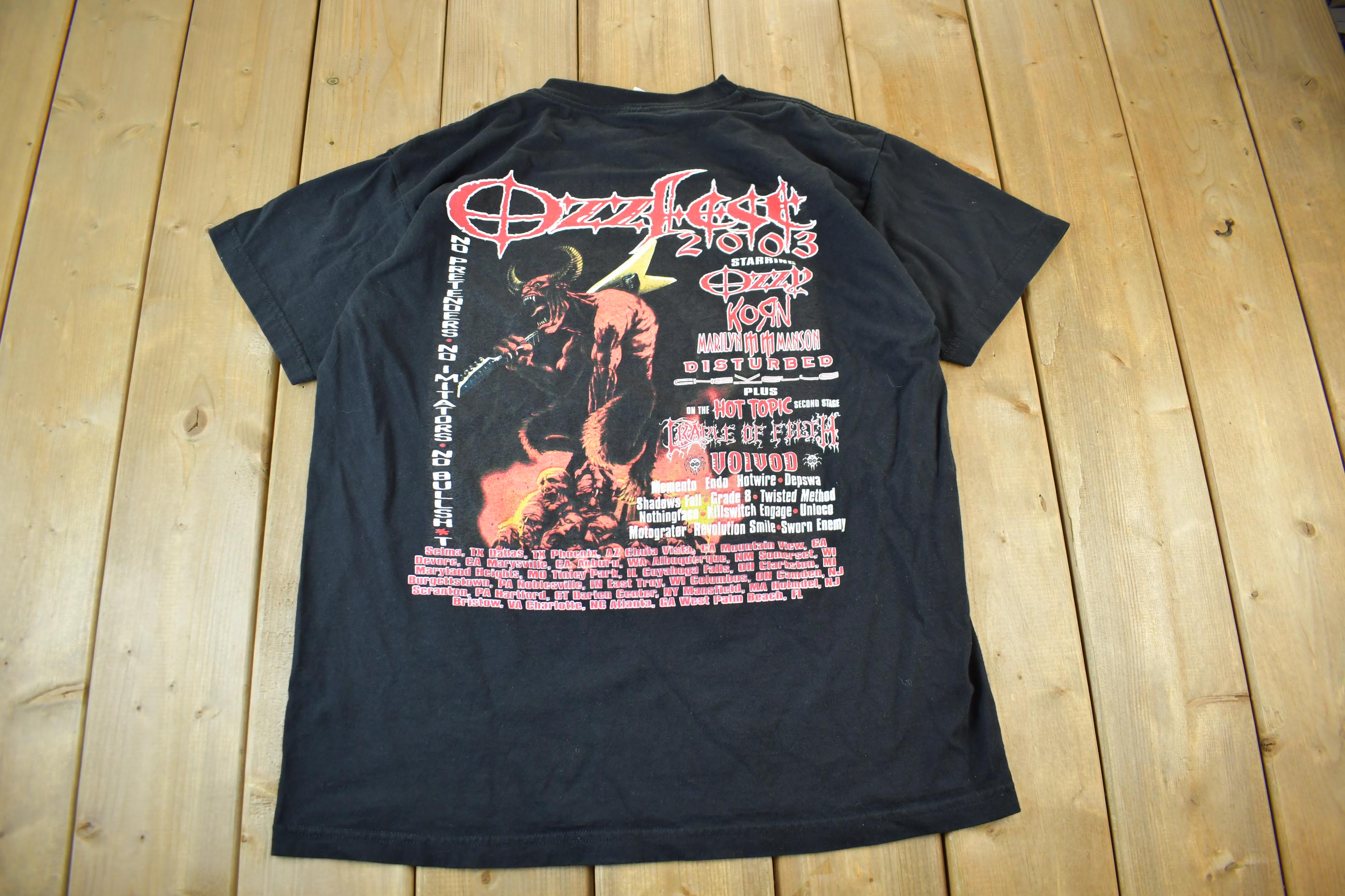 Vintage 2003 Ozzfest Festival Promo T-shirt