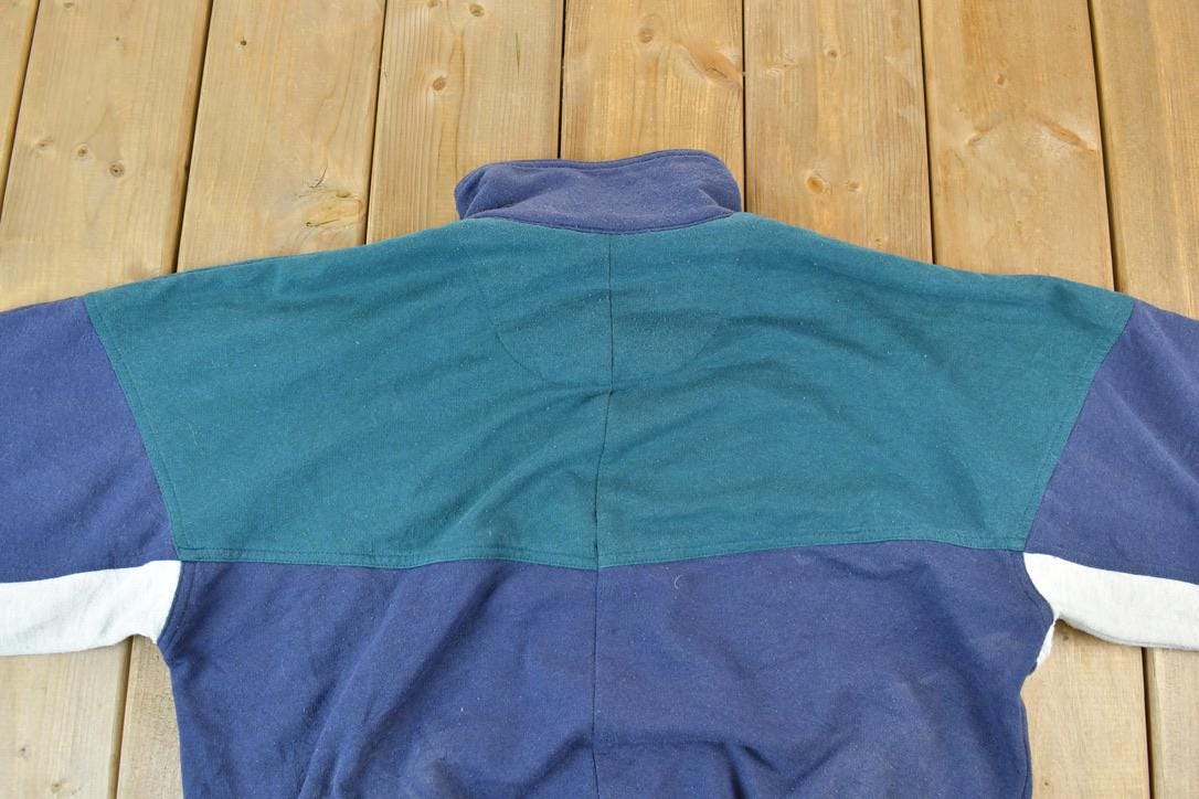 Vintage 1990s Pierre Cardin Crew Neck Zip Up Sweatshirt
