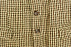Vintage 1980s Harris Tweed Houndstooth Wool Two Button Blazer Jacket