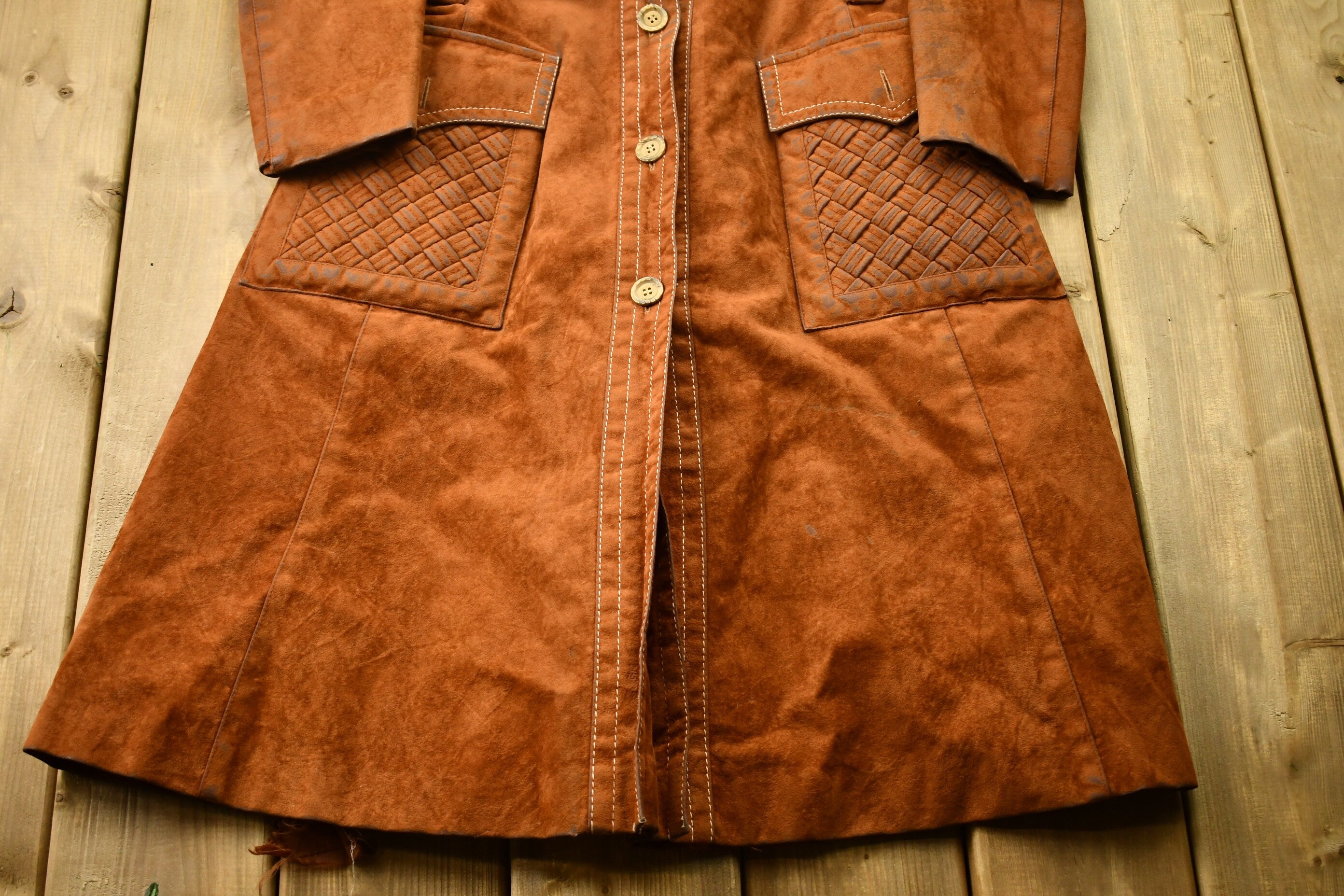 Vintage 1970s Fleet Street Suede Leather Jacket