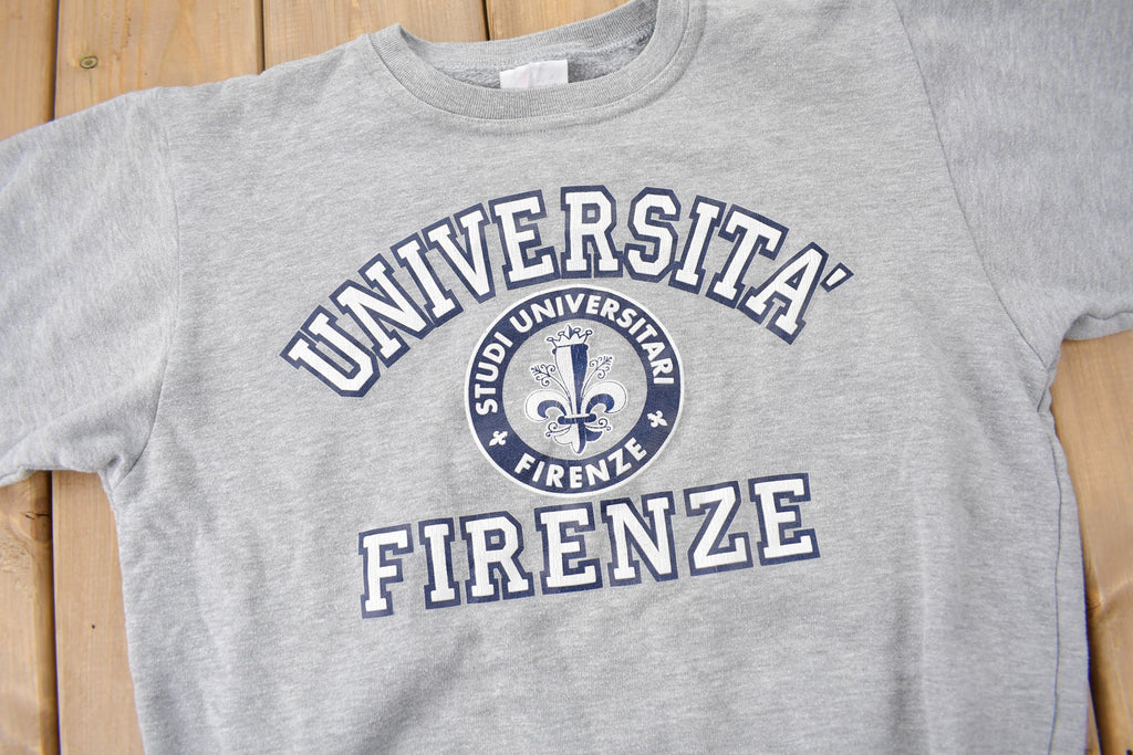 Vintage 1990s University of Firenze Collegiate Crewneck