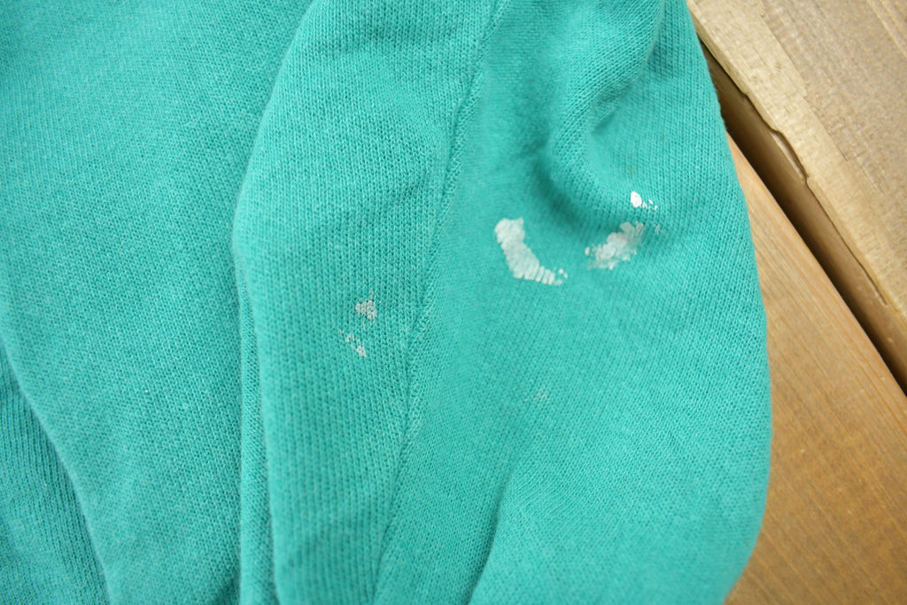 Vintage 1990s Blank Turquoise Crewneck Sweatshirt