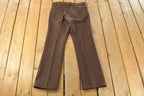 Vintage 1960s Levi's Slacks: Men's Brown Flare Pants, 32x30 Made in USA