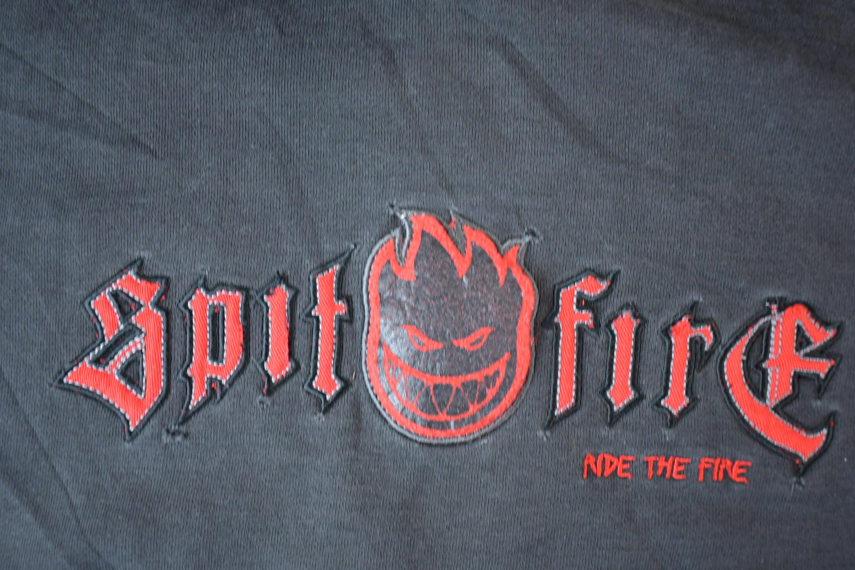 Vintage 1990s Spitfire Wheels Hoodie Skateboarding Sweatshirt