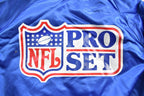 Vintage 1990s NLF Pro Set Coaching Clinic Chalk Line Satin Bomber Jacket