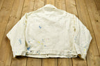 Vintage 1990s Levi's Confetti Painted Denim Jean Jacket
