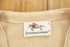 Vintage 1970s Steeple Chase Knitted Cardigan Sweater