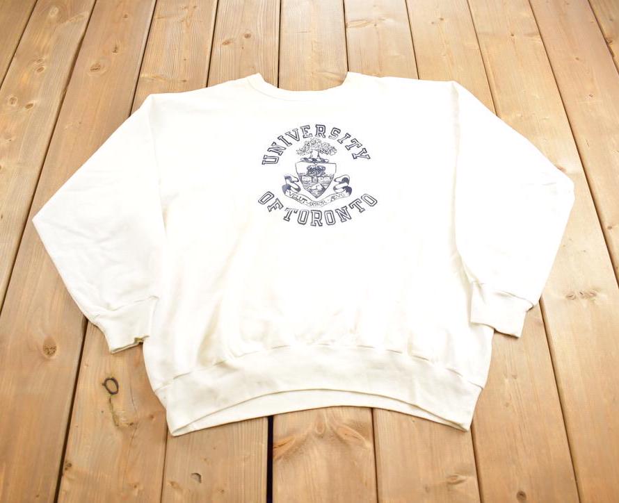 Vintage 1980s University Of Toronto Crewneck Made In Canada