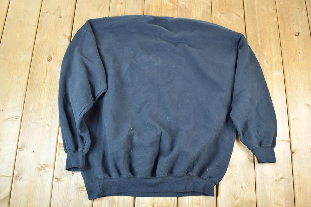 Vintage 1990s Salem Massachusetts Black Cat Heavyweight Crewneck Sweatshirt Mens XL