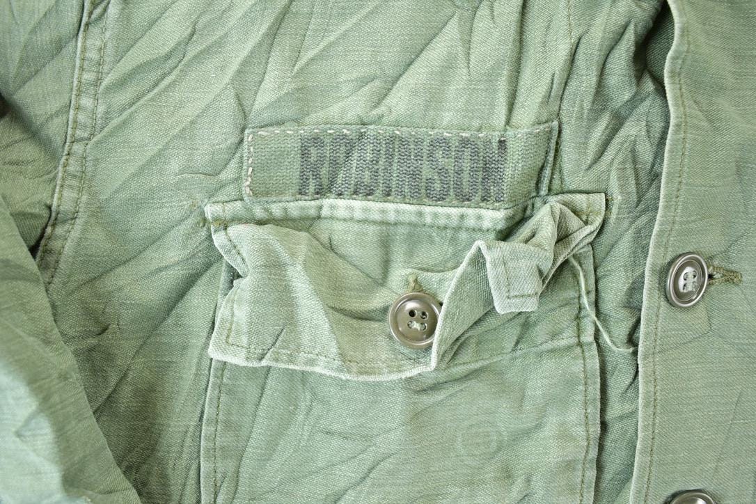 Vintage Military Button Up Shirt