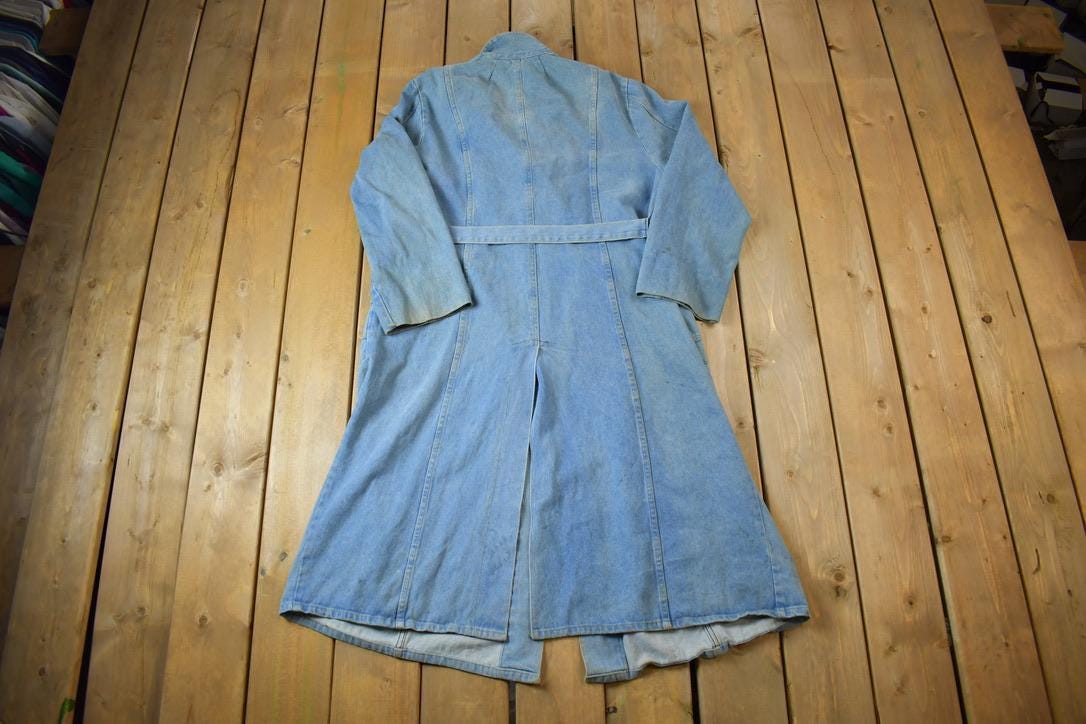 Vintage 1970s Hovis Denim Duster Jacket Made In USA
