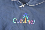 Vintage 1990s Cozumel Quarter Zip Crewneck Sweatshirt Men's L