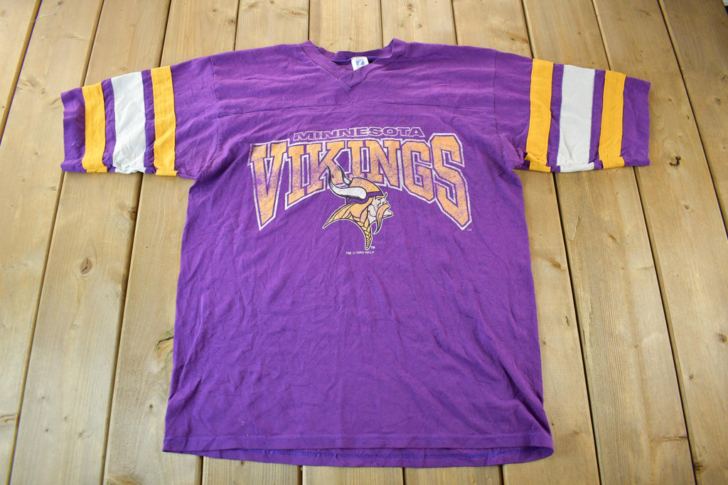 Vintage 1990s Minnesota Vikings NFL Graphic T-Shirt