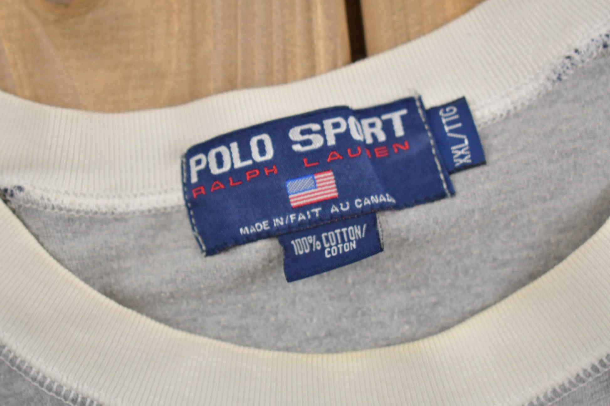 Vintage 1990s Polo Sport Ralph Lauren Flag T Shirt