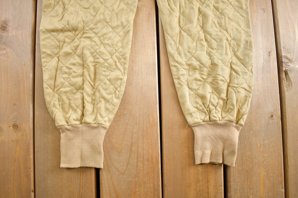 Vintage 1990s Cream Insulated Snow Pants Size L