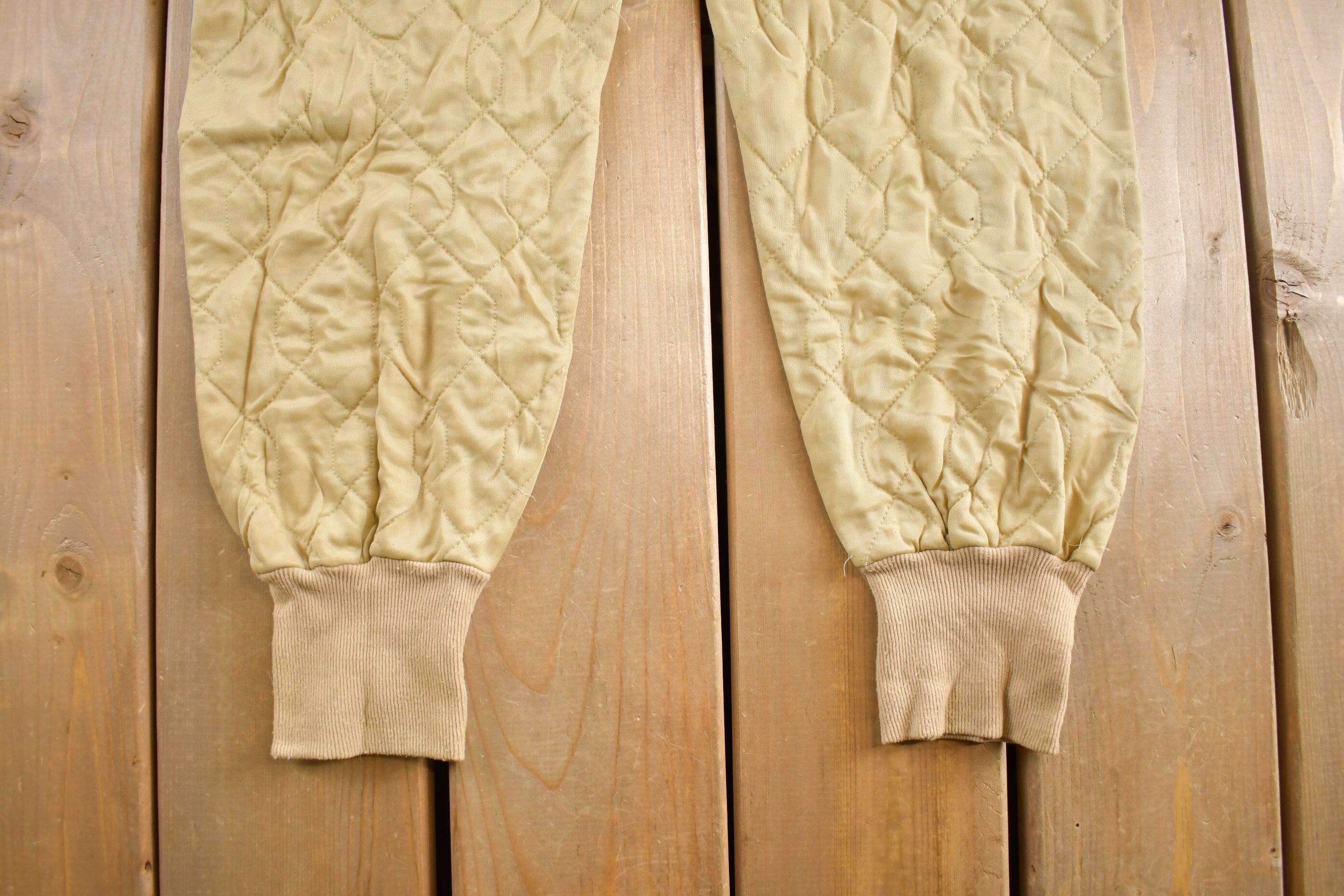 Vintage 1990s Cream Insulated Snow Pants Size L