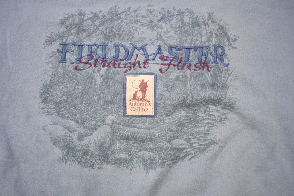 Vintage 1990s Field Master Straight Flush Embroidered Crewneck