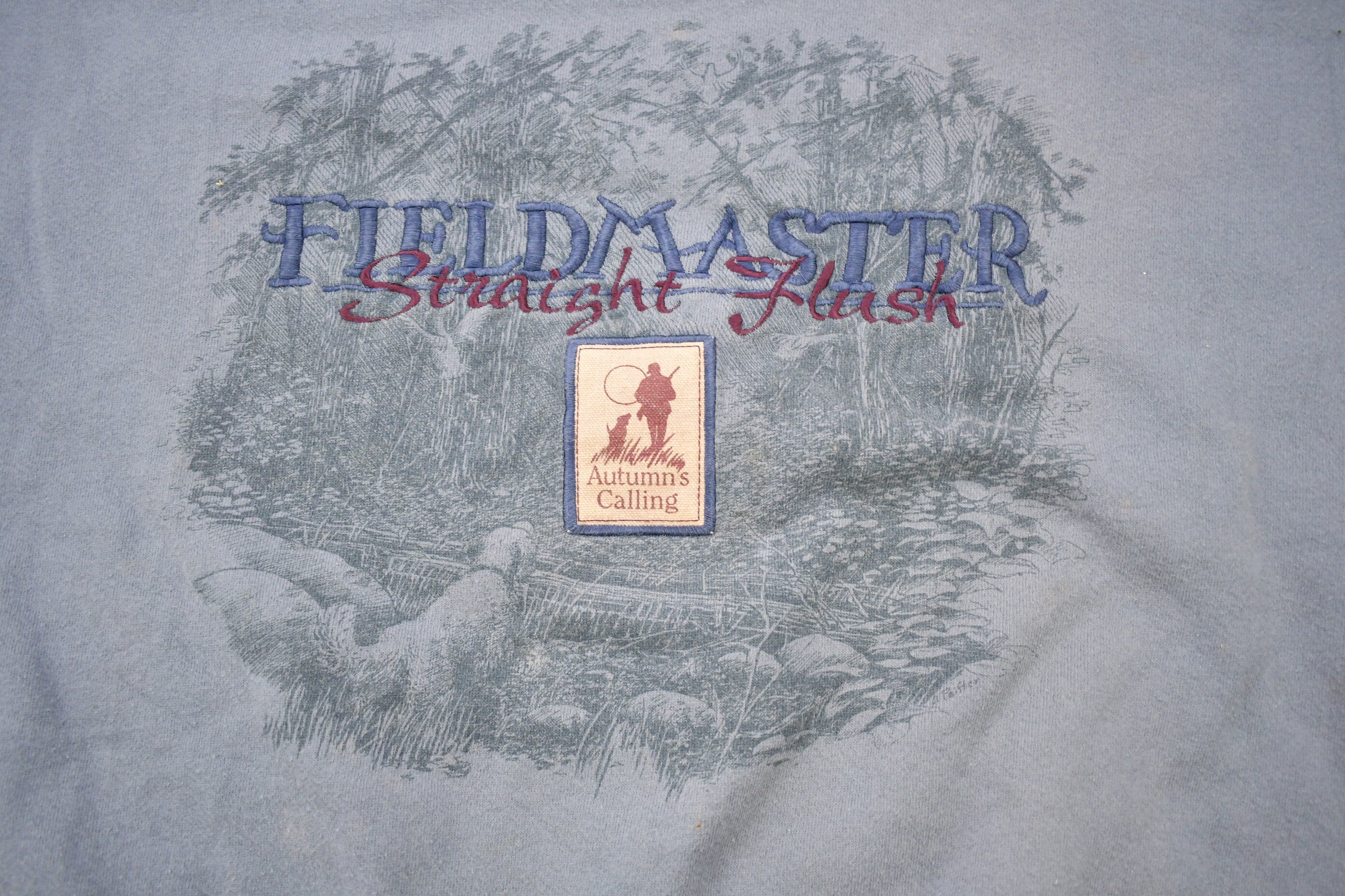 Vintage 1990s Field Master Straight Flush Embroidered Crewneck