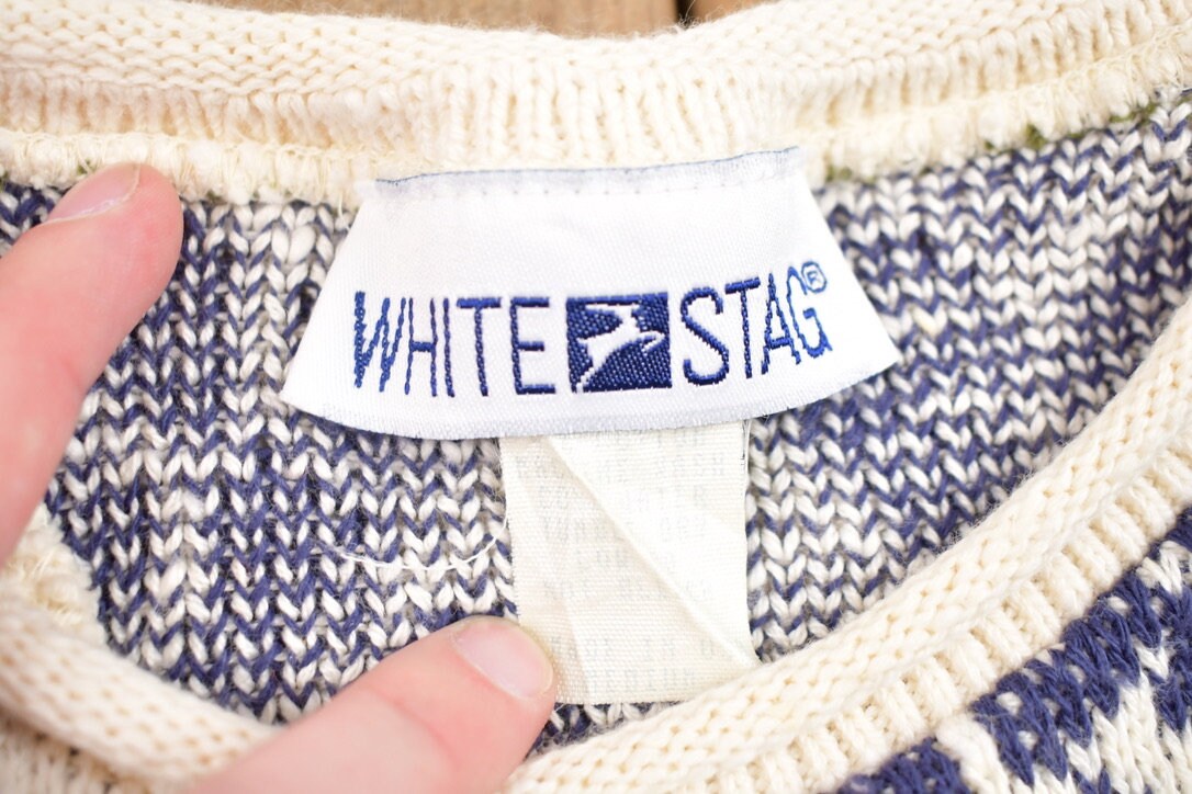 Vintage 1990s White Stag Knitted Crewneck Sweater