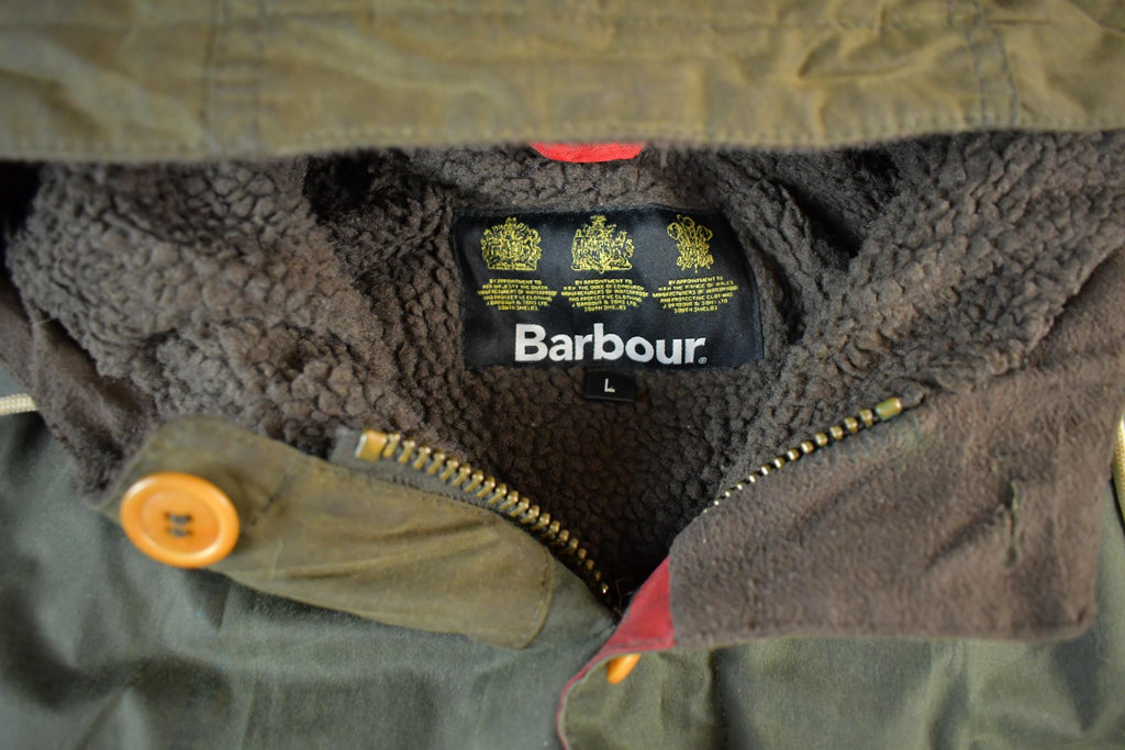 Vintage 1980s Barbour Wax Jacket Men's Large
