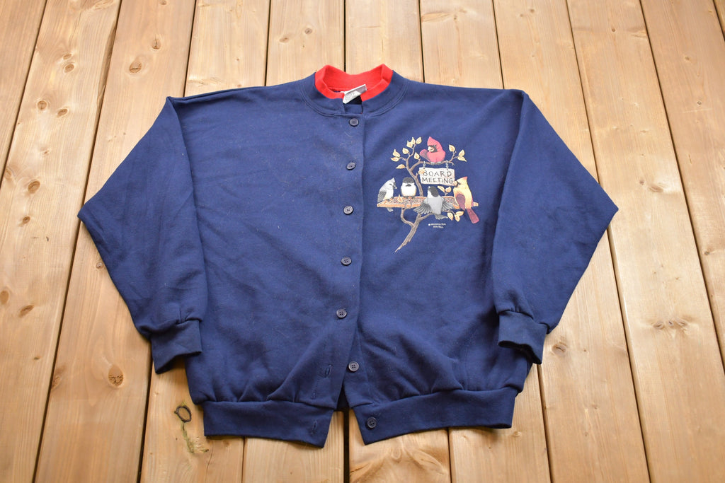 Vintage 1990s Board Meeting Cardigan Sweater