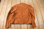 Vintage 1970s Levi's Burnt Orange Button Up Light Jacket