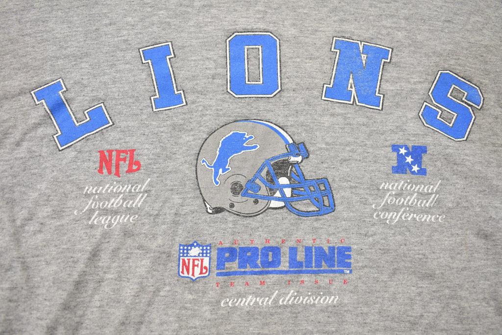Vintage 1990s Detroit Lions Helmet NFL Starter Pro Line T Shirt