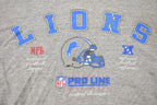 Vintage 1990s Detroit Lions Helmet NFL Starter Pro Line T Shirt