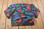 Vintage 1980s Jolly Roger Abstract Pattern Crewneck Sweatshirt