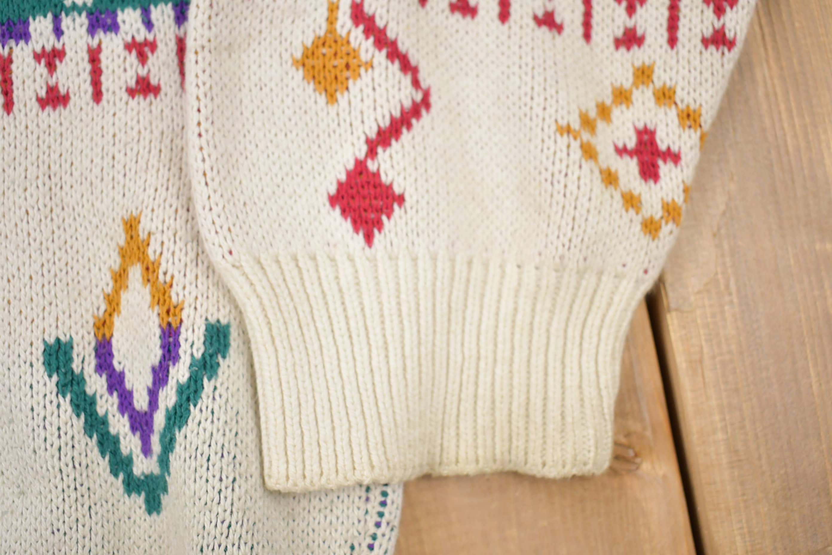 Vintage 1990s Abstract Knitted Sweater