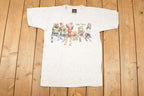 Vintage 1990s Robert Allen Lake Tahoe Ski Pups Souvenir Travel T-Shirt Men's M