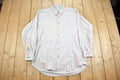 Vintage 1980s St John's Bay Pastel Striped Button Up Shirt