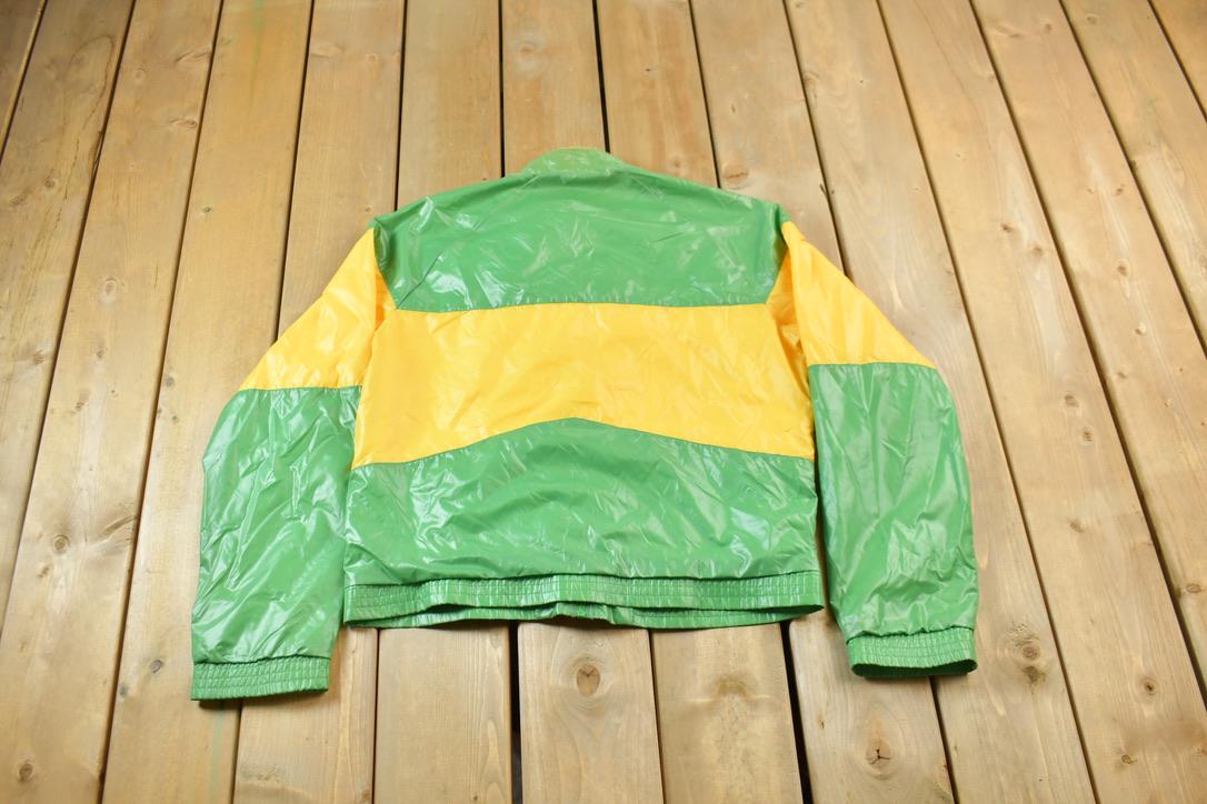 Vintage 1970s Silton Para Cloth Weather Wear Windbreaker Jacket Full Zip Jacket