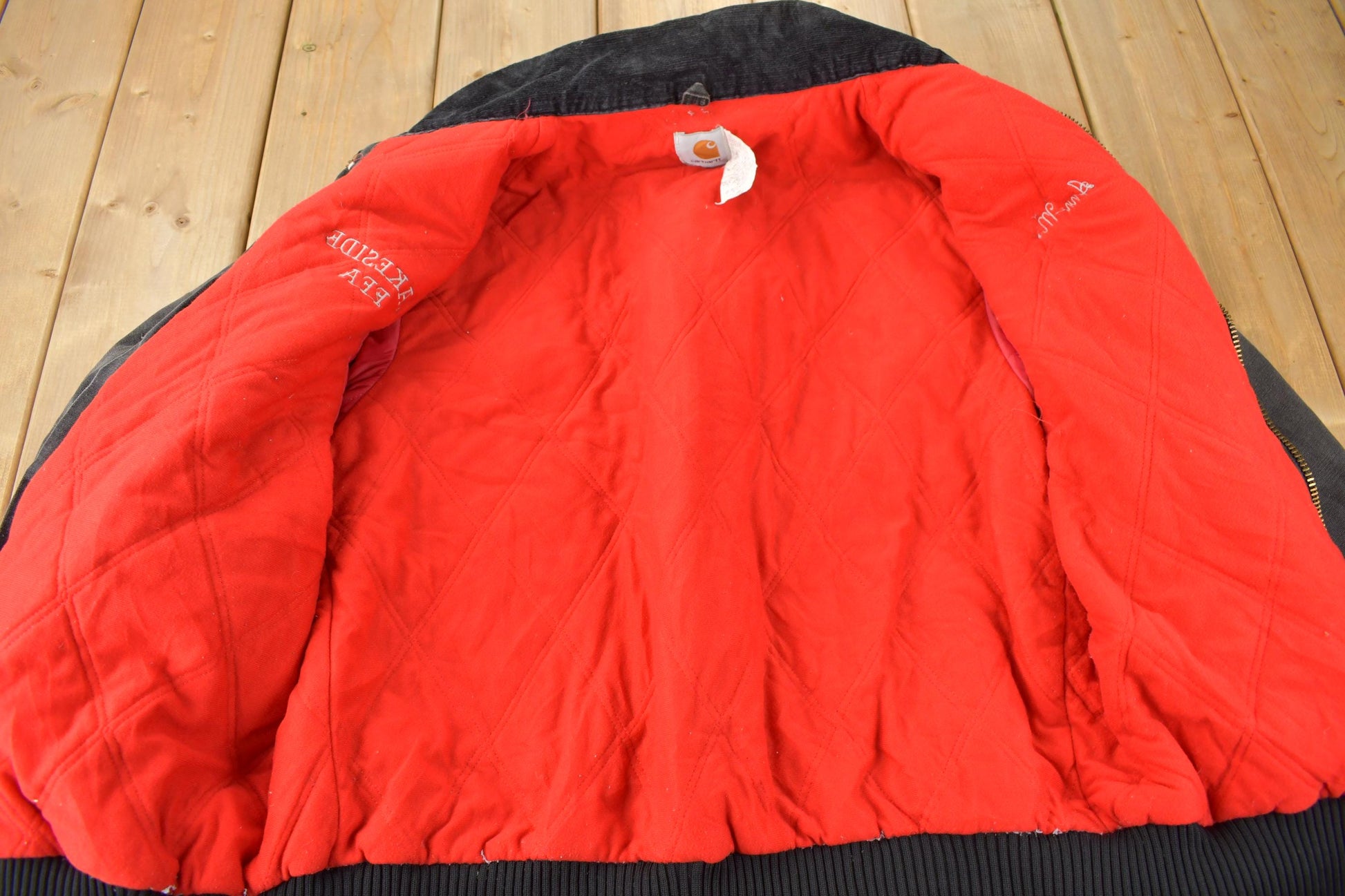 Vintage 1980s Carhartt Sun Faded Santa Fe Work Jacket