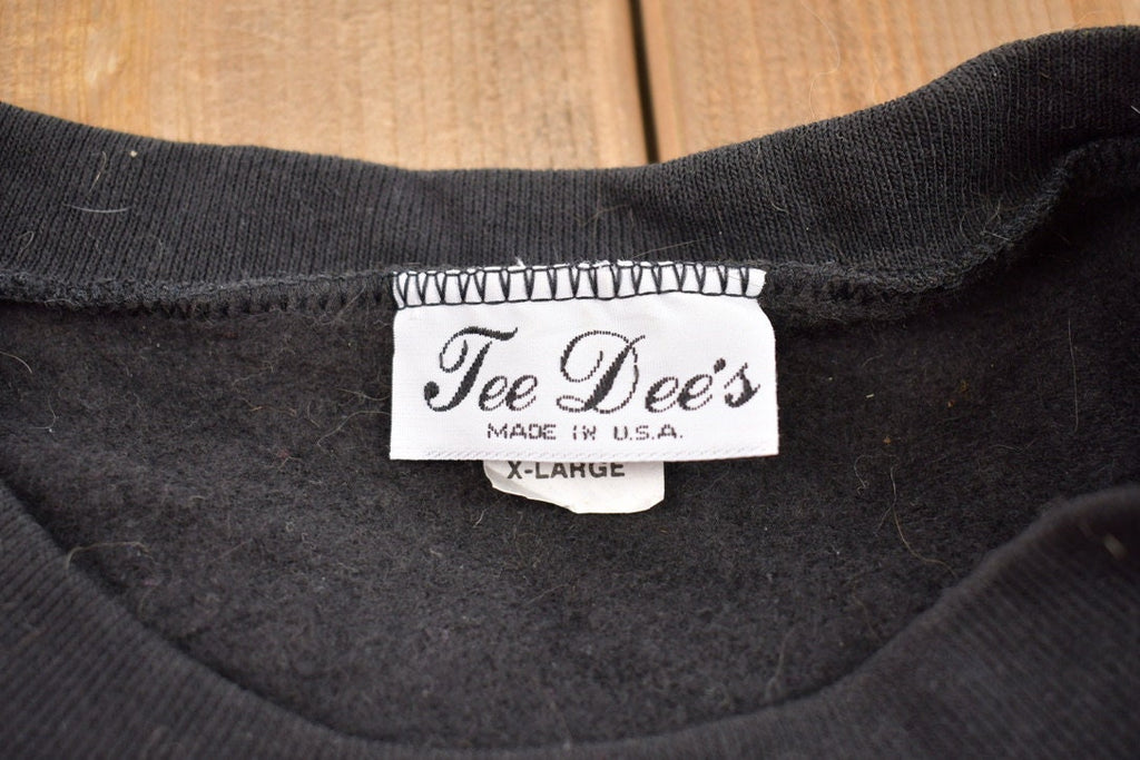 Vintage 1990s Tee Dee's Kittens and Flowers Themed Crewneck Sweater