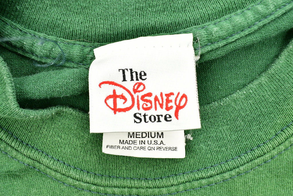 Vintage 90's Tigger Embroidered Cartoon T-Shirt / 90s Graphic Tee / The Disney Store / Vintage Disney / Made In USA / Forest Green