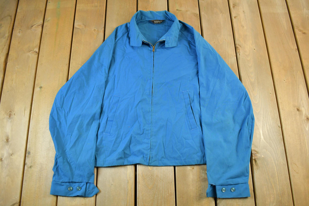 Vintage 1970s JC Penney Penn Prest Zip Up Harrington Jacket Men's XL /