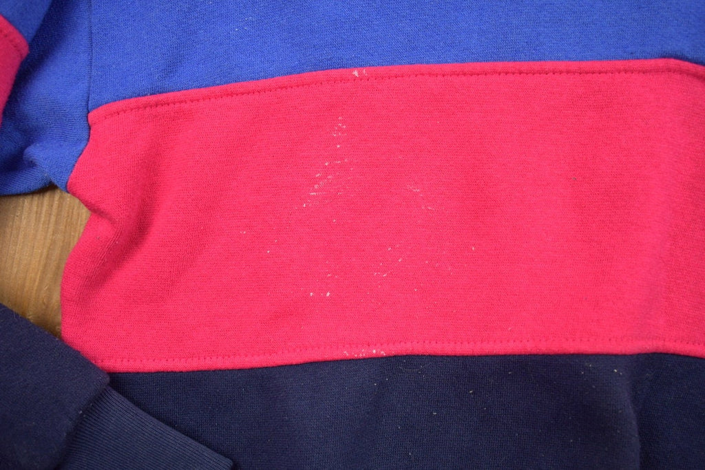 Vintage 1990s Striped Quarter Button Sweatshirt