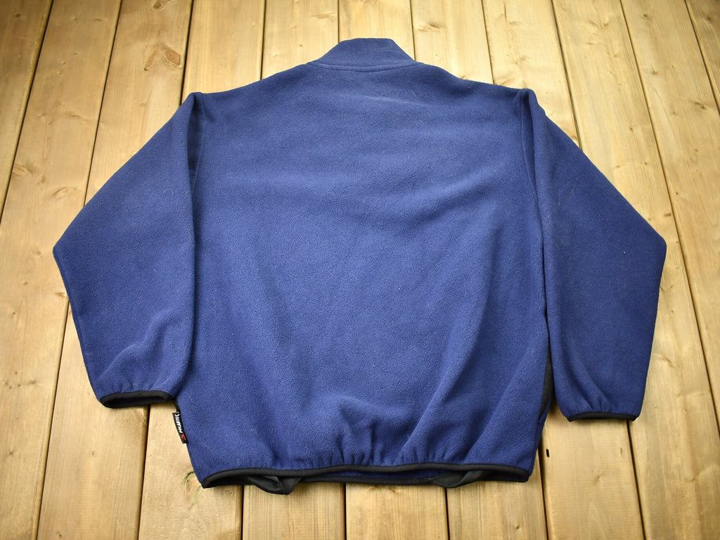 Vintage 1990s EB-TEK Eddie Bauer Quarter ButtonFleece Sweater
