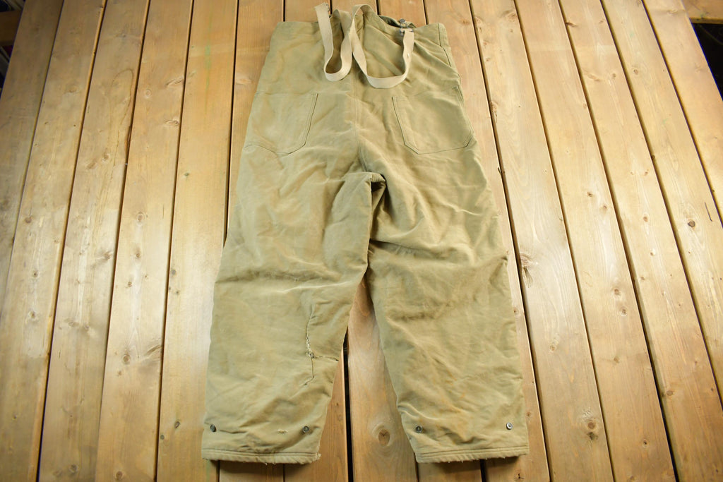 Vintage 1940s Navy Deck Overalls WWII Era Men's Size Medium