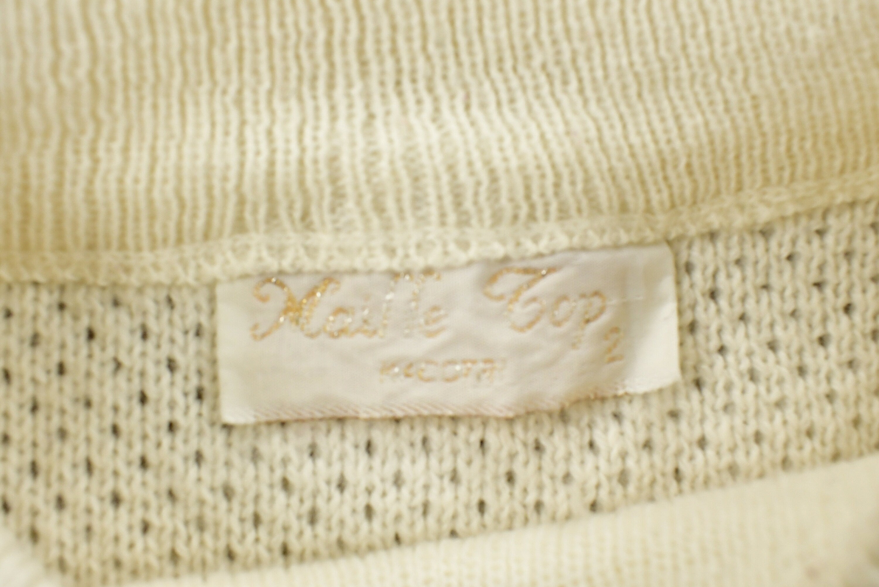 Vintage Blank Knitted Women's Sweater