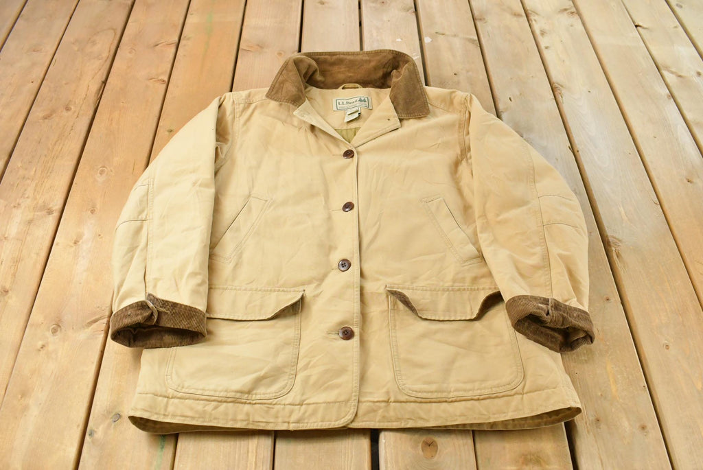 Vintage 1990s L.L. Bean Lined Barn Chore Jacket Women's XL / Workwear / Streetwear / Barn Coat / 90s LL Bean