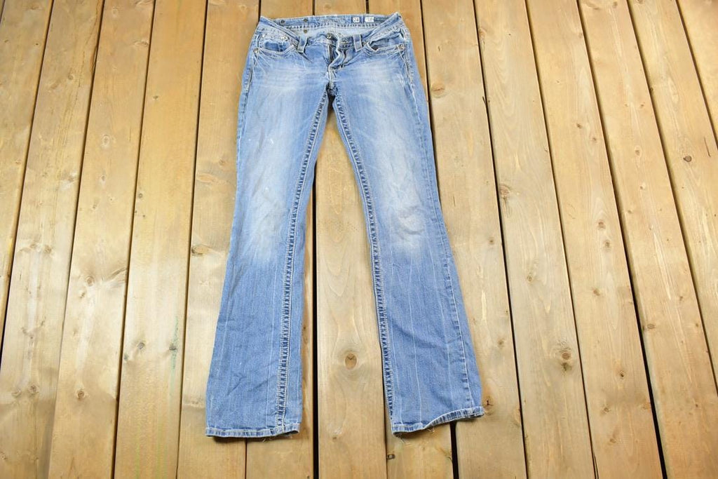 Vintage Y2K Miss Me Bedazzled Low Rise Jeans Size 28x31