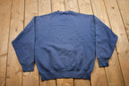 Vintage 1990s Blank Navy Blue Crewneck Sweatshirt