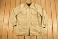 Vintage 1990s Plaid And Solid Beige Reversible Jacket
