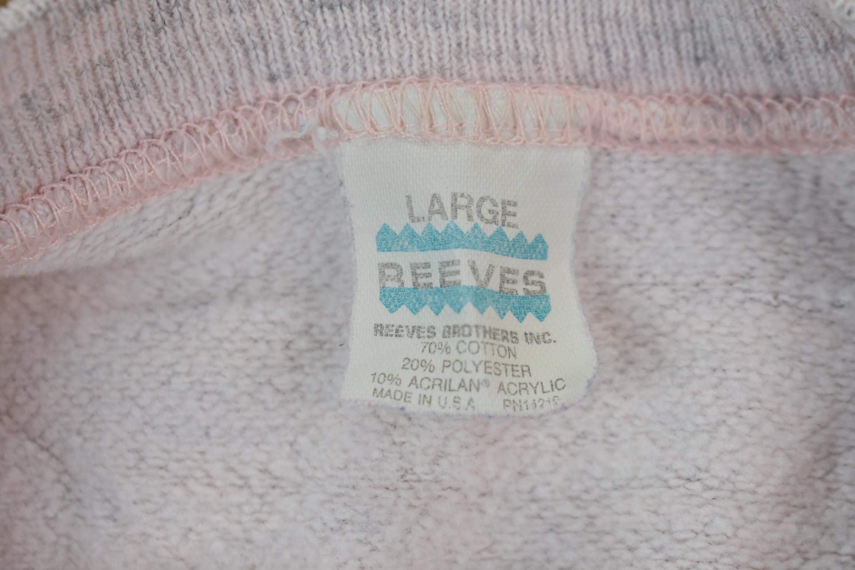 Vintage 1990s Beeves Light Pink Knit Crewneck Sweater