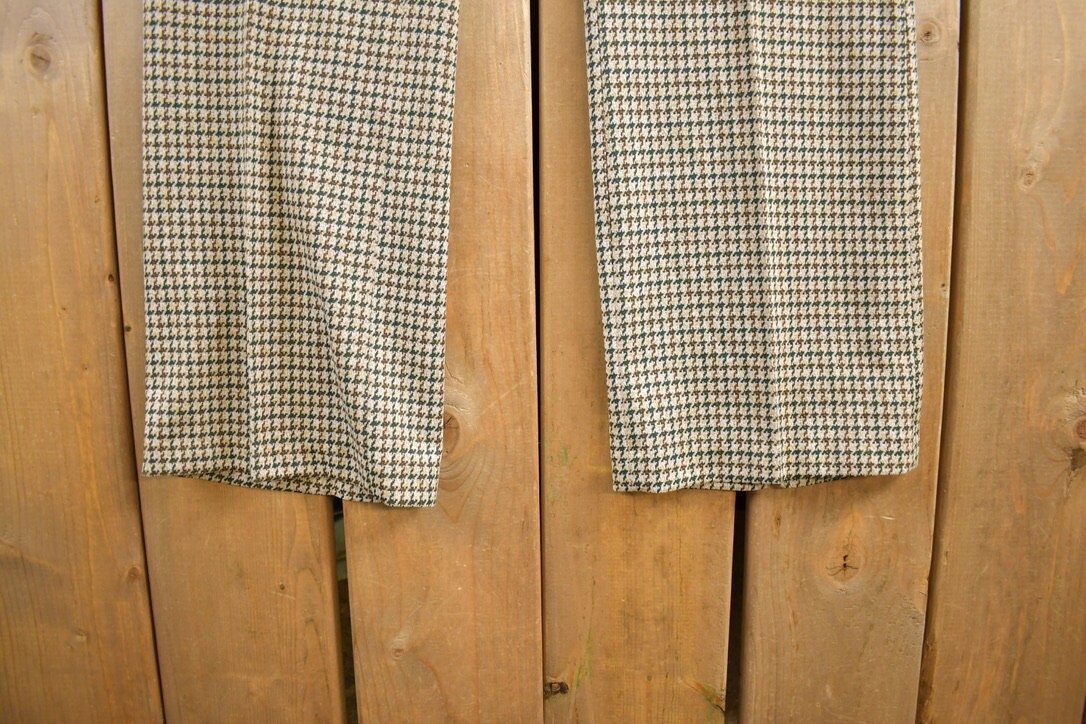 Vintage 1970s Checkered Wool Trousers Size 36x32 1970s Wool Pants  Streetwear  True Vintage  Vintage Workwear  Wool Pants