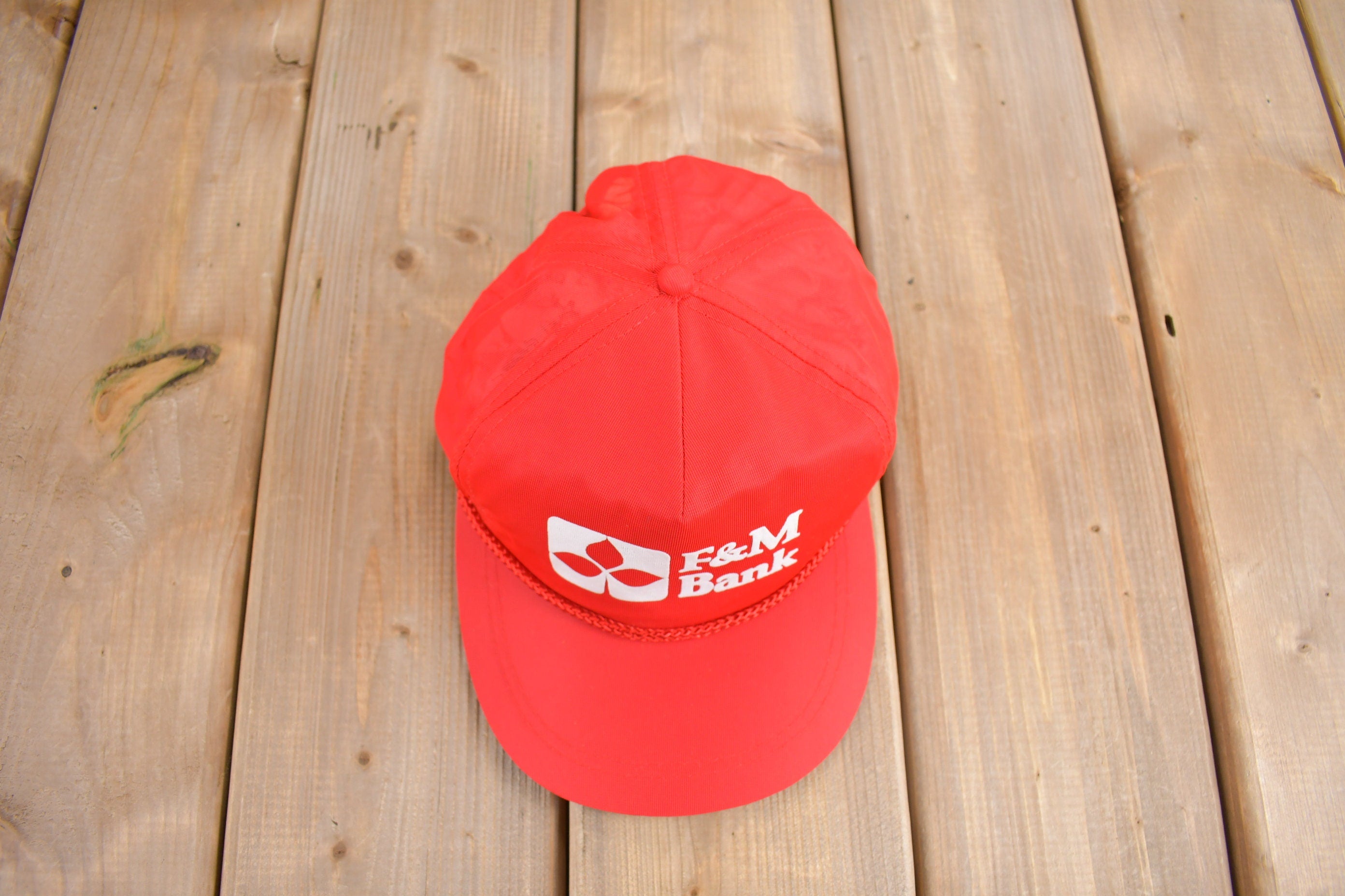 Vintage 1990s F&M Bank Snapback Hat
