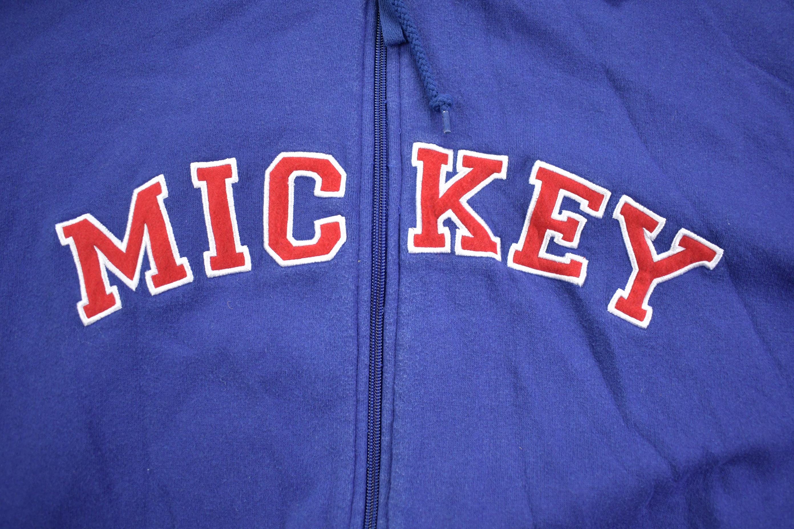 Vintage 1990s Mickey Mouse "Mickey" Spell-out Disney Hoodie - Large